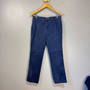 St. John’s Bay Classic Fit Straight Leg Pants Navy Blue Women’s 8P Petite